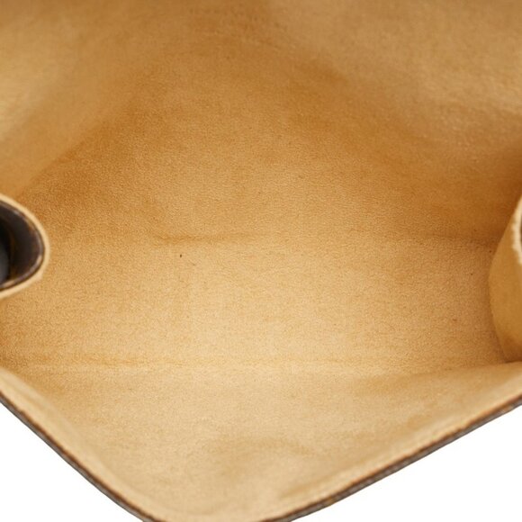 LOUIS VUITTON Brown Monogram Leather Pochette Hobo Bag - Picture 5 of 11